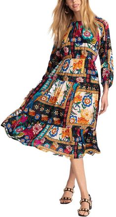 Johnny Was Brona Silk Dress