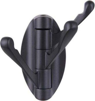 OEM Ganchos Plegables Para Toallas En Color Negro Mate, Ganchos Giratorios De Metal Para Albornoces, Toalleros Para Ba&ntilde;o, Percheros Para Caravanas, Montaj