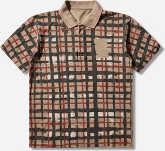 Prototypes Sprayed Check Polo Beige