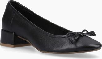 Hush Puppies Womens Silvia Womens Ballerina Court - Black - Size: 4
