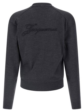 Jacquemus Merino Wool Cardigan - Gray