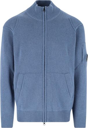 C.P. Company Full-Zip High-Collar Knit Sweater