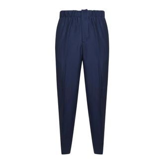Laneus Slim-fit Trousers, male, Blue, Size: XL Melrose Slim Fit Pants