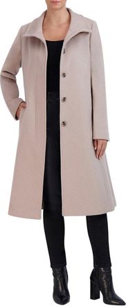 Cole Haan Stand Collar Wool-Blend Pant Coat