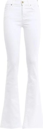 7 For All Mankind Stretch Bootcut Jeans - Dames - Jeans - Wit - Maat: 3XS Denim