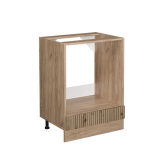 Vicco Armario Para Horno Empotrado R-line, Roble Artesanal, 60 Cm Sin Encimera