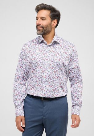 Eterna Langarmhemd ETERNA COMFORT FIT, Herren, Gr. 43, Normalgr&ouml;ssen, lila (lavender), Twill, 100% Baumwolle, normal, Manschette, Hemden Langarmhemd, NON IRO