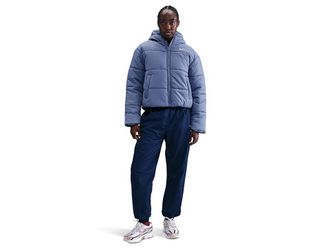 Nike Sportswear Therma-FIT Synthetic Fill Classic Puffer Womens Jacket World Indigo/White : LG (US 12-14), Polyester