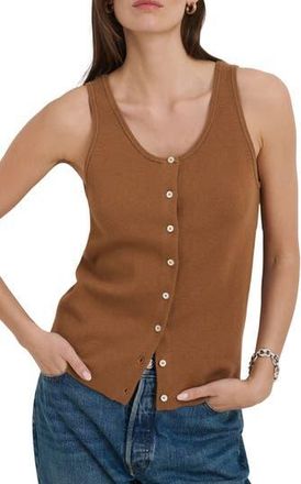 Alex Mill Louisa Cotton & Cashmere Vest in Mochaccino at Nordstrom Rack, Size Large
