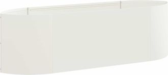 vidaXL Cama De Jard&iacute;n Elevada Blanco 140 X 40 X 40 Cm Acero Vidaxl