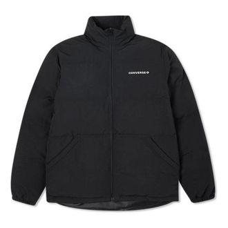 Converse Core Puffer Textile Jacket Asia Sizing Black 10021946-A03
