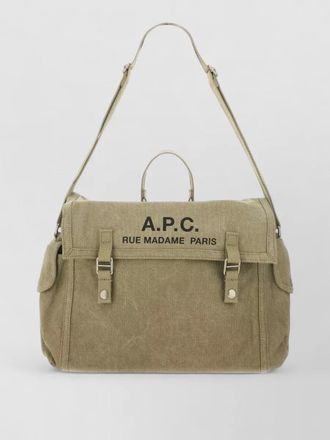A.P.C. shoulder bag logo adjustable strap top handle