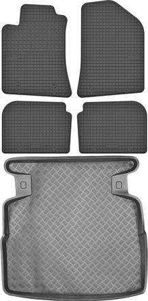 OEM Juego De Alfombrillas De Goma Para Coche Y Alfombrilla Para Maletero Para Toyota Avensis Ii Sed&aacute;n (2003-2009)