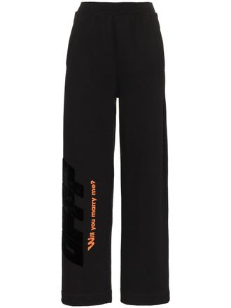 Off-white Pantaloni a vita alta - Nero