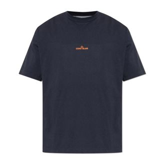 Stone Island Desert T-Shirt - Heren - T-shirts - Blauw - S - Katoen - Tops