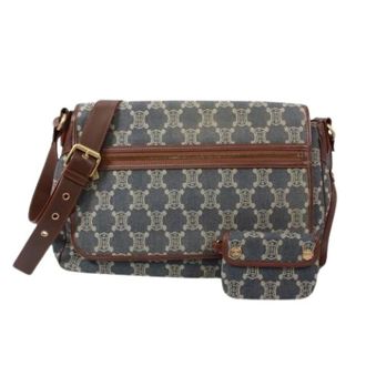 Celine Pre-owned Cross Body Bags, unisex, Blue, Size: ONE SIZE Pre-owned Vintage Denim Shoulder Bag