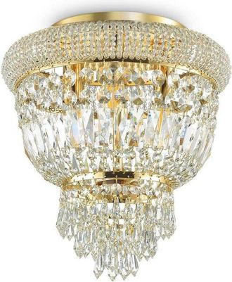 Ideal Lux Ideal Lux - Dubai - 3 Light Ceiling Light Chandelier Brass, E14