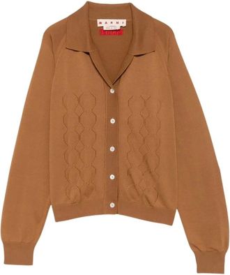 Marni Dames, Truien, Bruin, Maat: XS