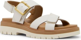 Blondo Brooke Water Resistant Sandal in White Leather at Nordstrom Rack, Size 6.5
