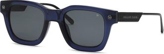 Philipp Plein SPP105M 0T31 Womens Sunglasses Blue Size 50