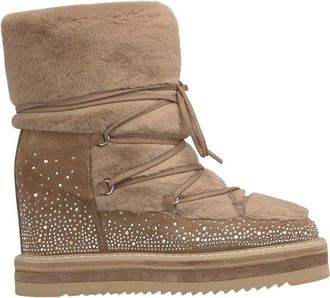 Alma En Pena Alma EN Pena, Schoenen, Dames, Bruin, 38 EU, Lace-up Fur Bootie