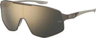 Under Armour Gameday Mtl/G Zonnebril - Heren - Zonnebrillen - Grijs - ONE Size - Accessoires