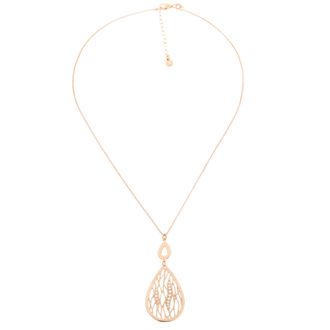 Orphelia Linda Dames 925 Sterlingsilver Ketting met Hanger - Roze ZK-7188/RG