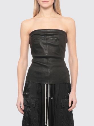 Rick Owens Top bustier Rick Owens in pelle e cotone