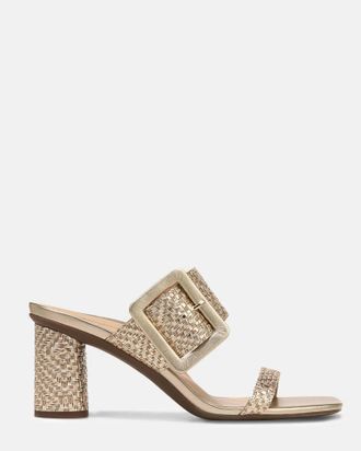 Vionic Womens Brookell Heeled Sandal In Gold