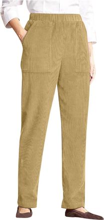 Generic Womens Corduroy Trousers Vintage High Waisted Straight Leg Cord Pants Casual Relax Fit Full Length Corduroy Trousers Winter Plus Size Lounge Pants wit
