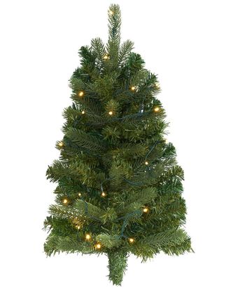 Nearly Natural 2Ft Flat Back Wall Hanging Artificial Christmas Tree