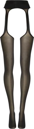 Wolford Synergy 40 Leg Support Cut-Out Tights - Dames - Pantys - Zwart - M - Wol - Ondergoed