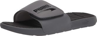 Puma Mens Cool Cat Hook and Loop Slide Sandal, Castlerock Black, 10 UK