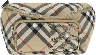 Burberry Check Archive Heuptas met Rits - Heren - Heuptassen - Beige - ONE Size - Nylon - Tassen