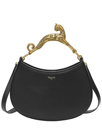 Tiffany & Fred Tiffany And Fred Paris Sculptural Panther Leather Shoulder Bag