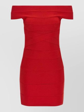 Rotate off-shoulder bodycon mini dress