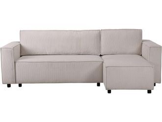 Habitat et Jardin Sof&aacute; Esquinero De Pana montaigne S - 3 Plazas - Beige