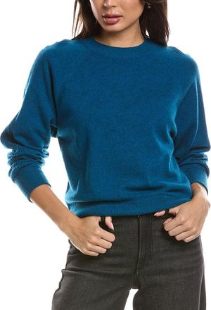 Fort&eacute; Cashmere Rib Trim 100% Cashmere Sweatshirt