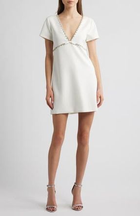 LIKELY Jessica Crystal Detail Cocktail Minidress in White at Nordstrom Rack, Size 10