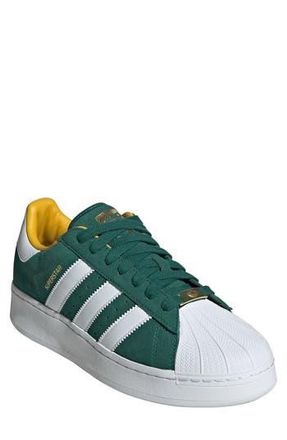 adidas Superstar XLG Sneaker in Green/White/Bold Gold at Nordstrom Rack, Size 7.5