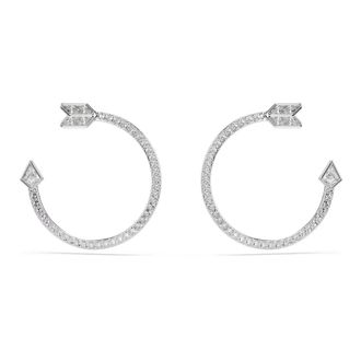 Swarovski Idyllia Hoop Earrings - Dames - Oorbellen - Grijs - ONE Size - Accessoires