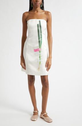 Sandy Liang Negi Scallion Dress in Champagne at Nordstrom, Size 10
