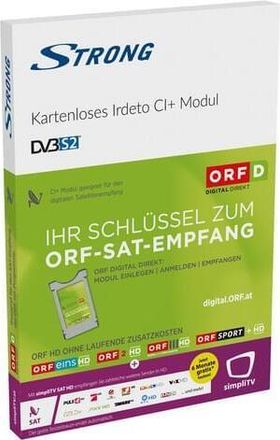 Strong Cosmetics Decoder Strong Irdccaci-14+atv2 Senza Scheda Orf Compatibile Dvb-s2