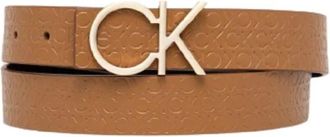 Calvin Klein Omkeerbare Riem - Dames - Riemen - Bruin - 95 CM - Leer - Accessoires
