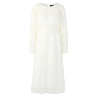 Marc Cain Cr&ecirc;pe viscose jurk - Dames - Feestkleedjes - Wit - XL - Kleedjes