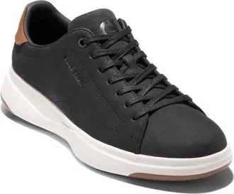 Cole Haan GrandPro Tennis 2.0 Sneaker in Black Nubuck/british Tan at Nordstrom, Size 10.5