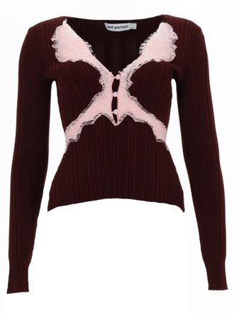 Self Portrait Selbstportr&auml;t-Oberteil mit Spitzendetails