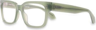 Off-white Mens Accessories Off White Off Style 53 Sun in Olive Green - Multicolour - One Size