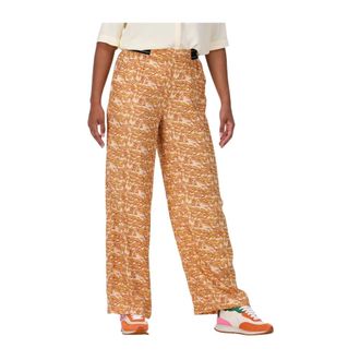 Scotch & Soda Broeken, Dames, Oranje, S, Wijde Drapey Pyjamabroek