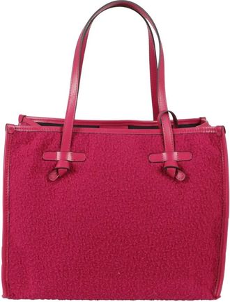 Gianni Chiarini Marcella Leren Crossbody Tas - Dames - Shoppers - Roze - ONE Size - Wol - Tassen
